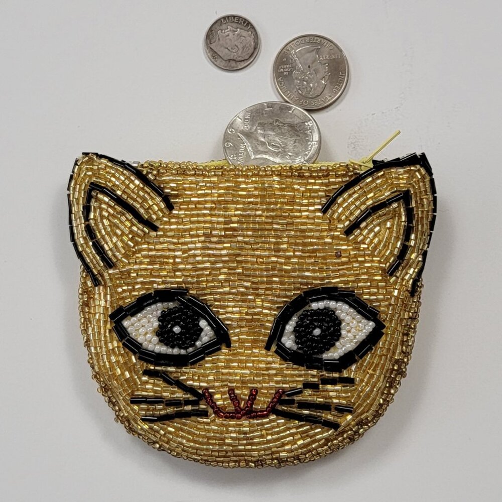 Urban Outfitters Beaded Cat Coin Purse - Picture 3 of 10